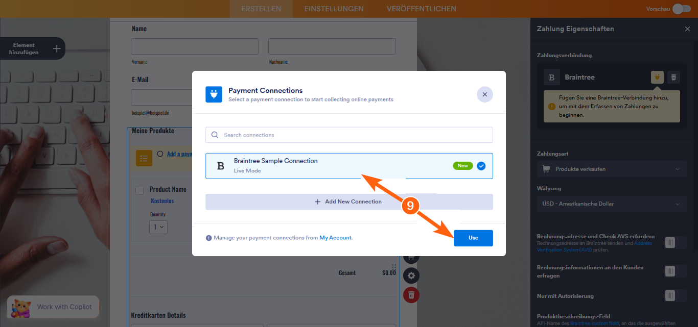 So integrieren Sie Ihr Formular in Braintree Image-17
