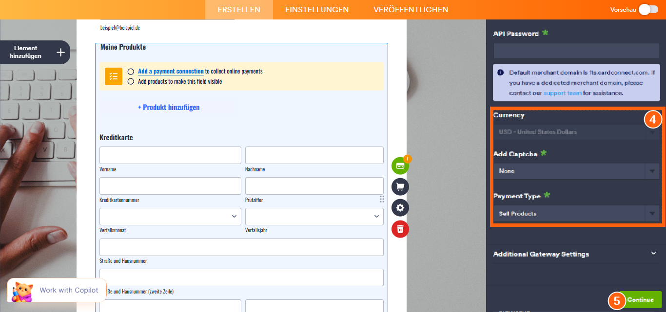 So integrieren Sie Ihr Formular mit CardConnect Image-4