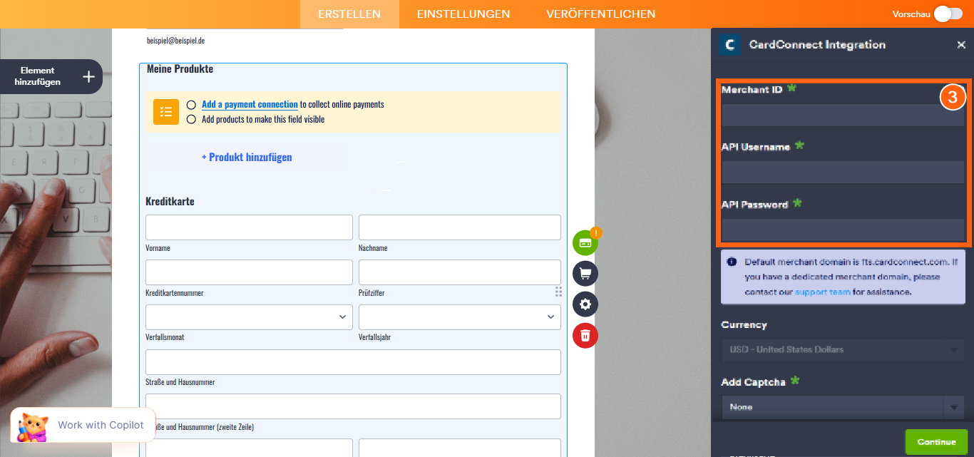 So integrieren Sie Ihr Formular mit CardConnect Image-3