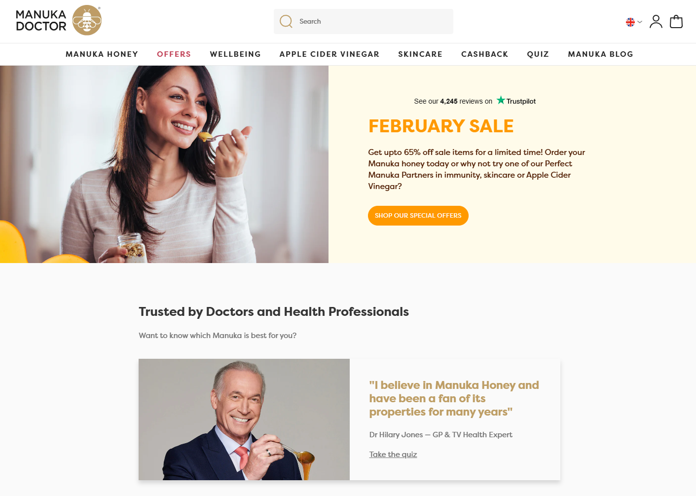 Manuka Doctor Website Manual Review Example