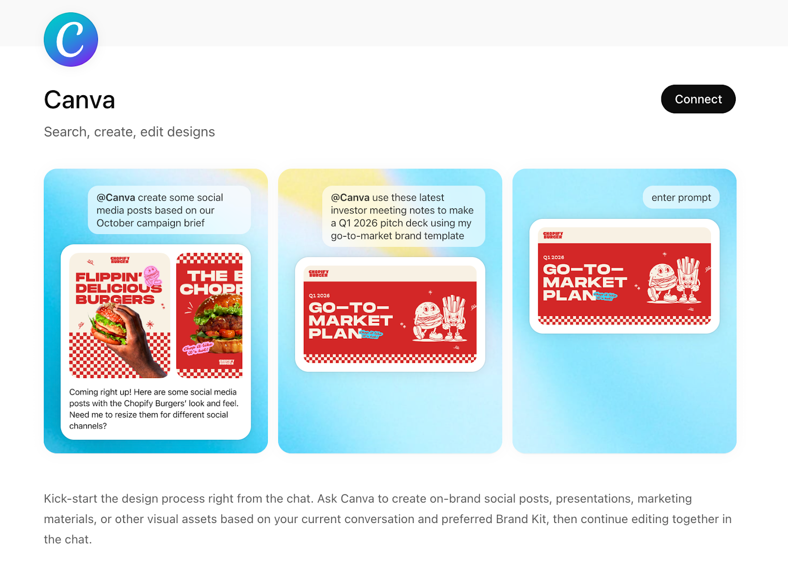 Canva's listing in the ChatGPT Apps tab