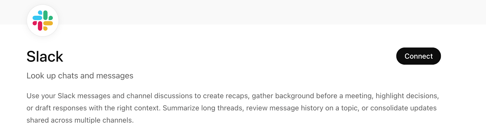Slack's listing in the ChatGPT Apps tab