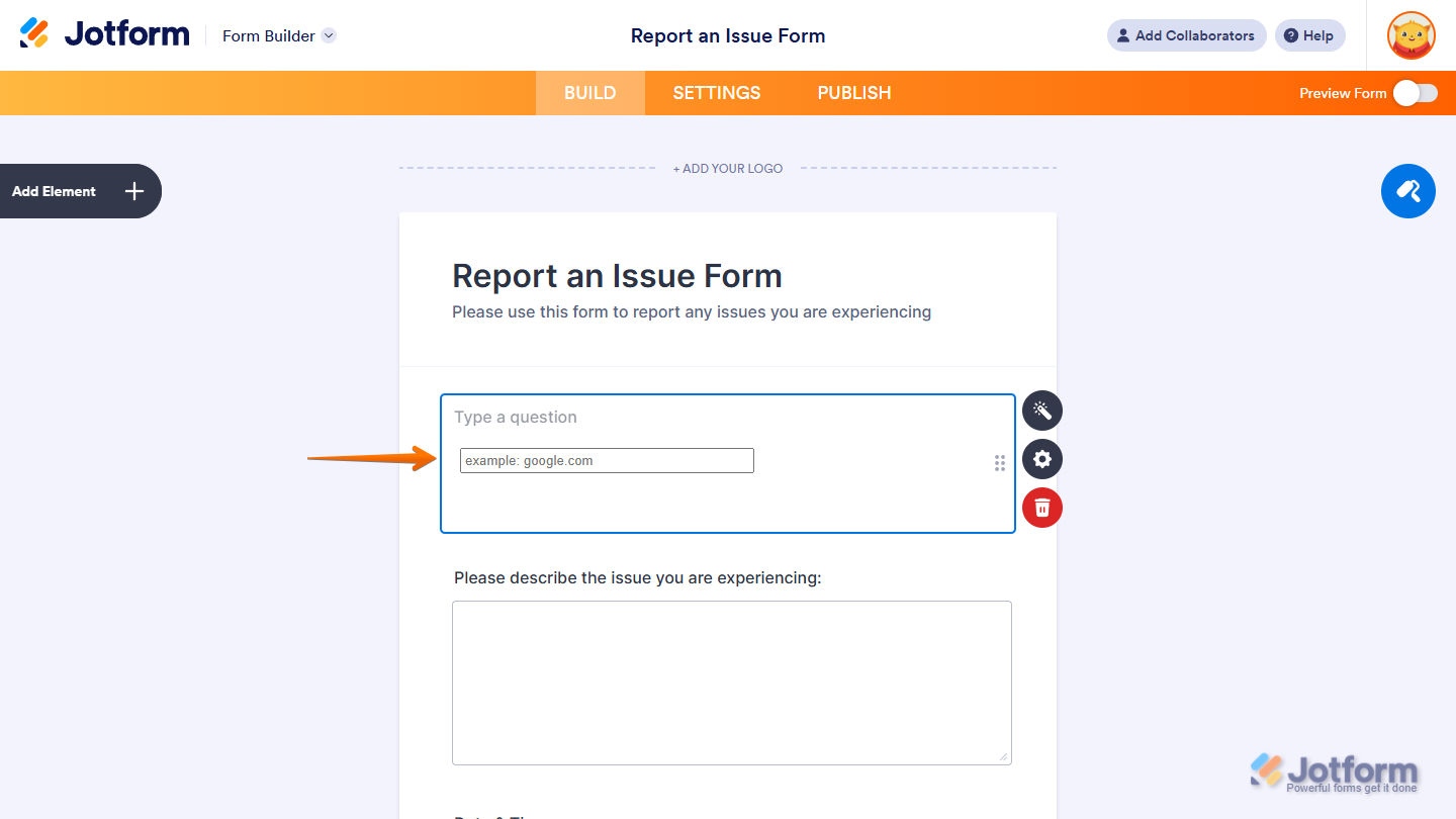 Check Domain Name IP Widget in Jotform Form Builder