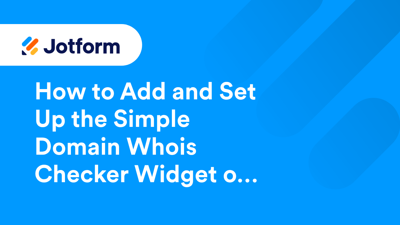 Jotform Widgets