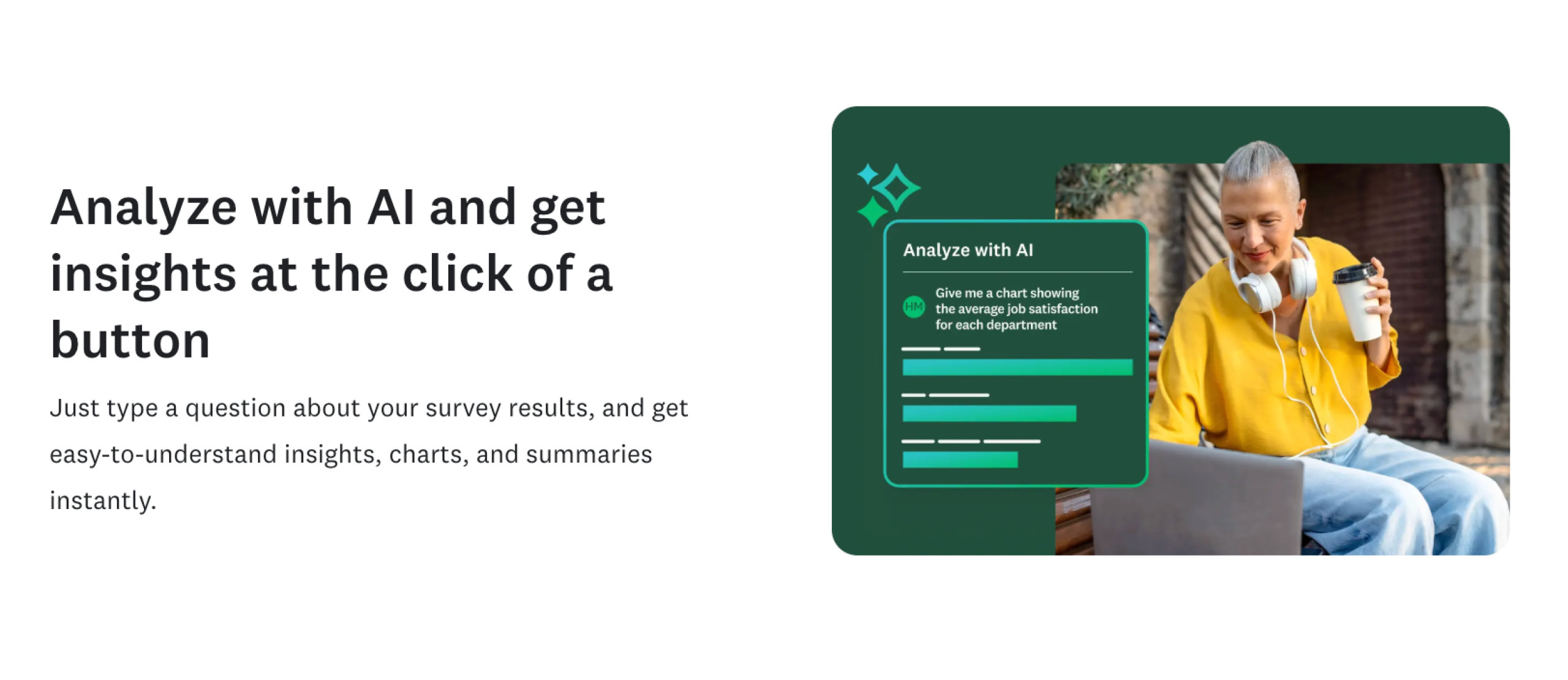 SurveyMonkey AI Analysis Suite Landing Page