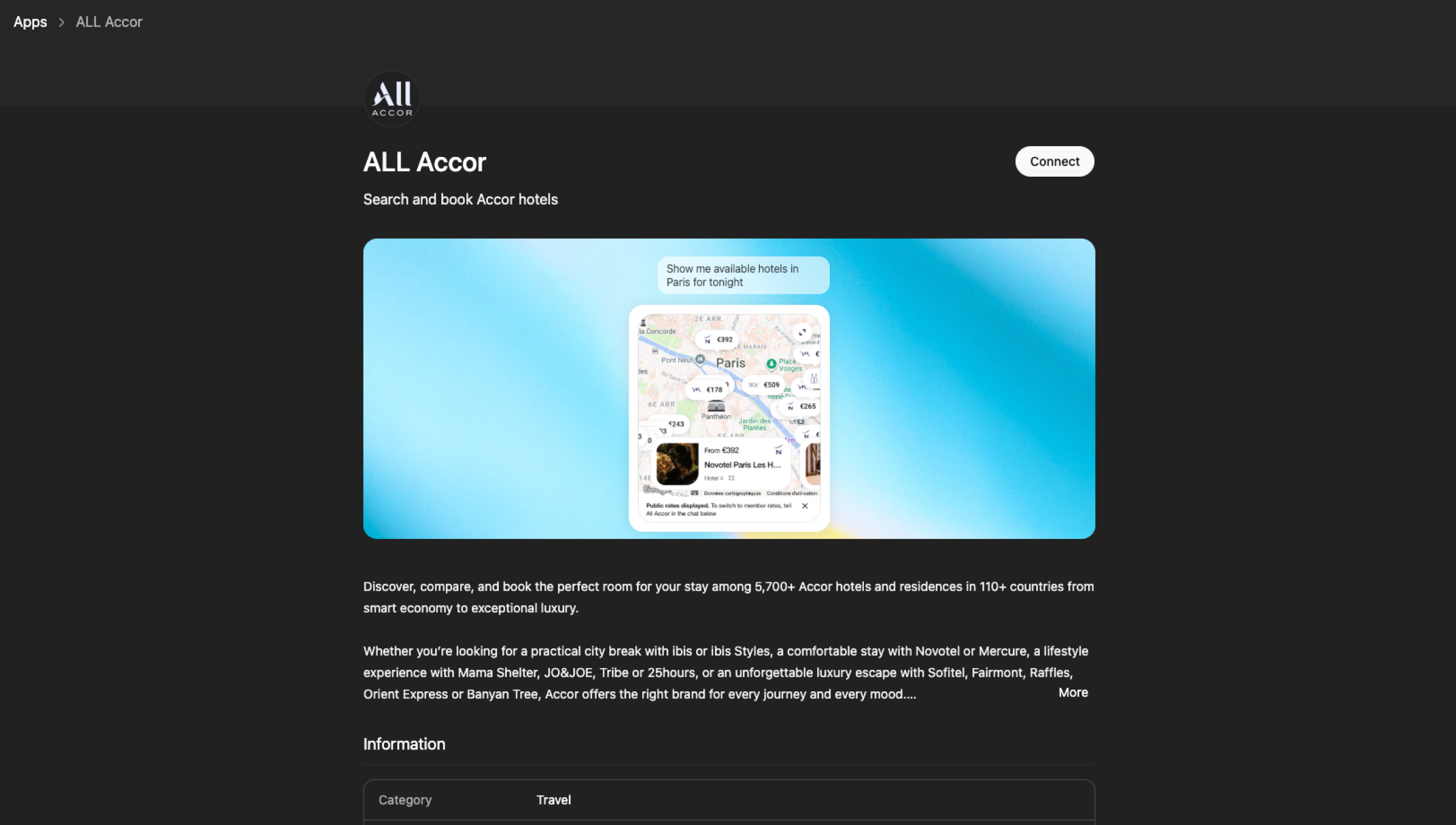 ALL Accor ChatGPT app