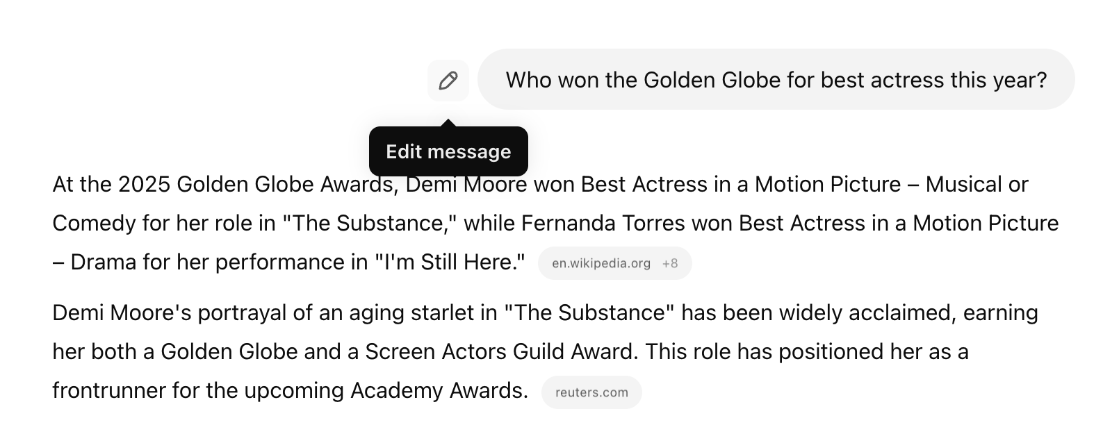 ChatGPT prompt example