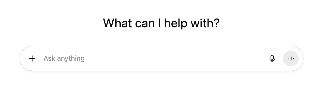 ChatGPT Prompt Entry Bubble