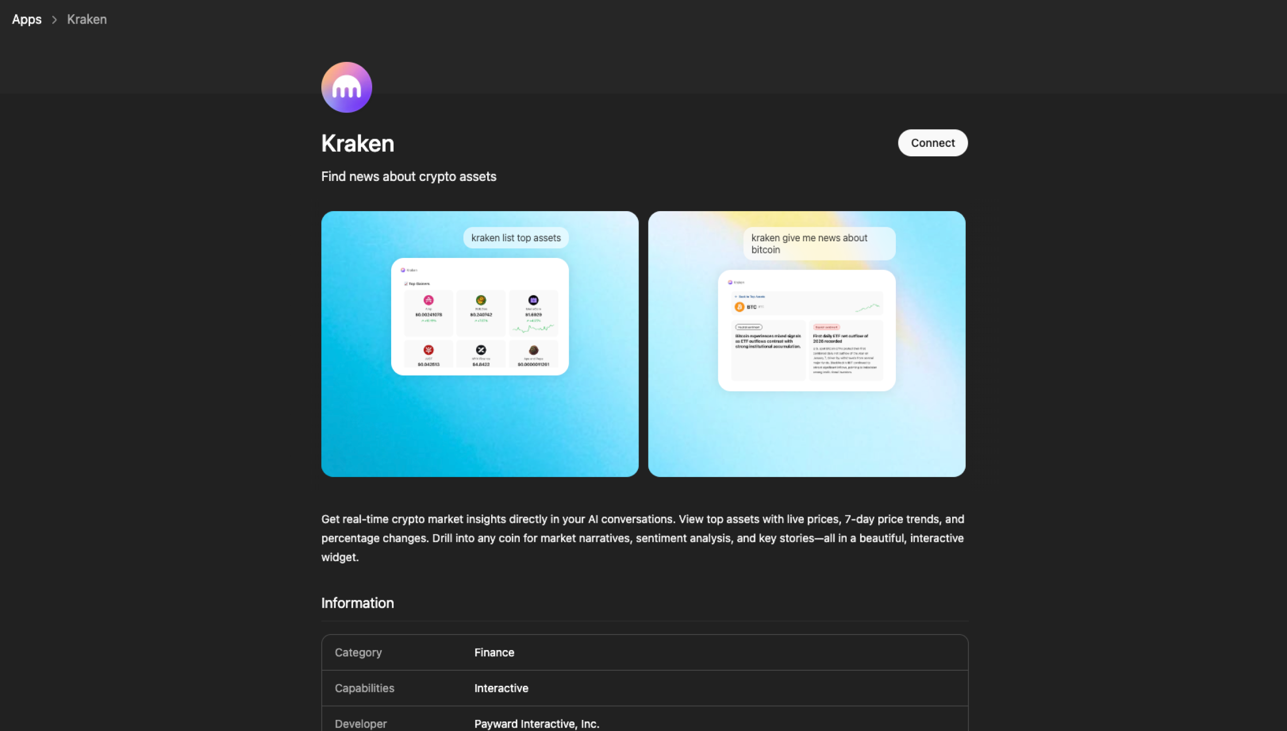 Kraken ChatGPT App