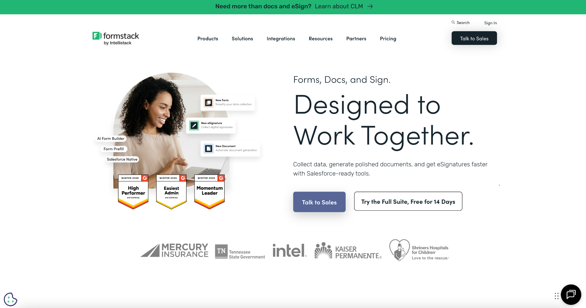 Formstack Landing Page