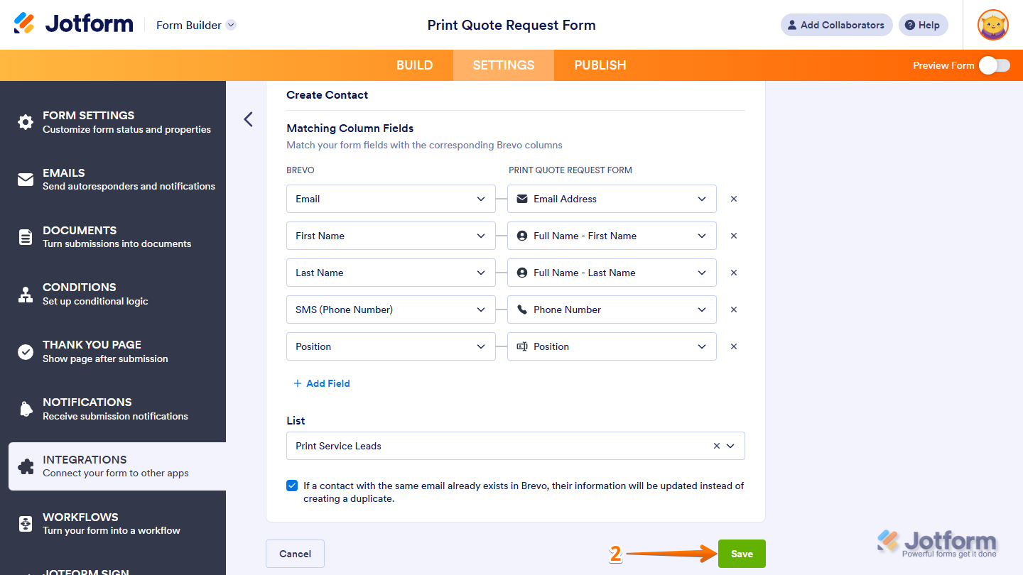 How to Integrate Your Form with Brevo Image-10