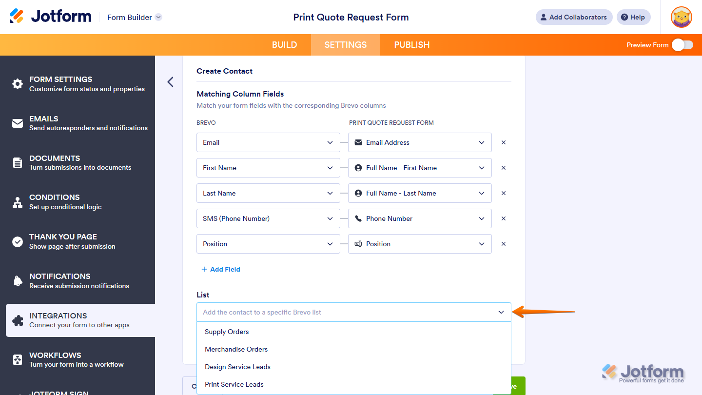 How to Integrate Your Form with Brevo Image-8
