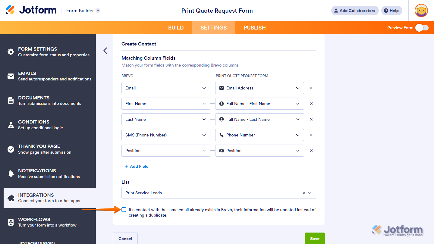 How to Integrate Your Form with Brevo Image-9