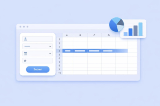 How to create a data entry form in Excel