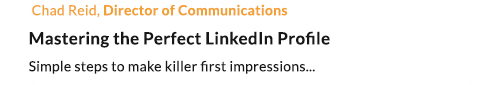 Link: Chad Reid, Director of Communications @ Jotform