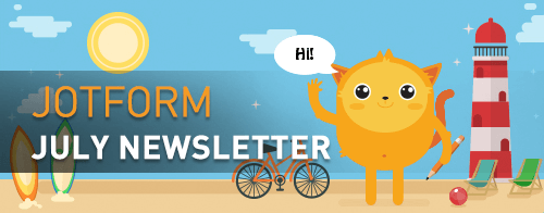 Visual: Jotform July Newsletter